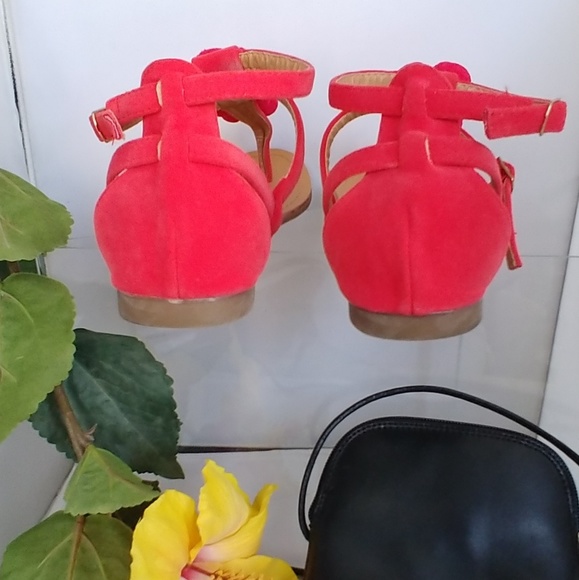Ashley Stewart Red Thong Sandals - Picture 2 of 8
